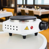 Placa eléctrica portátil con 5 ajustes de calor ajustables - Ideal para cocinar, vaporizar y freír - Superficie antiadherente duradera, 500W, 110V, enchufe de EE. UU., perfecto para dormitorios, oficinas y uso doméstico, esenciales para cocinar en la ofi