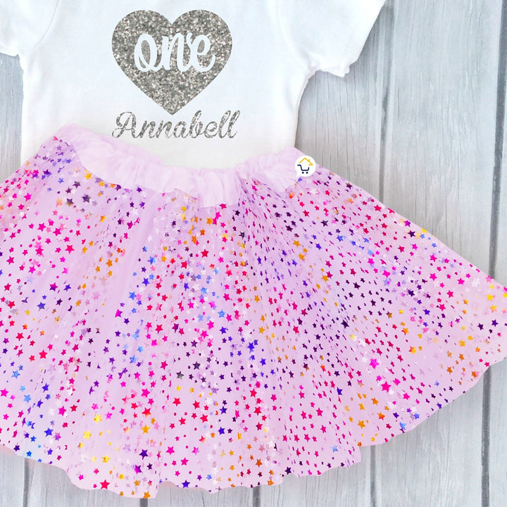 Tutú Estrellas Niñas Colores Falda Ballet Disfraz OF359