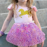 Tutú Estrellas Niñas Colores Falda Ballet Disfraz OF359