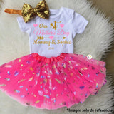 Tutú Plumas Niñas Colores Falda Ballet Disfraz OF357