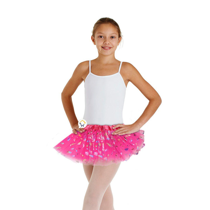 Tutú Plumas Niñas Colores Falda Ballet Disfraz OF357