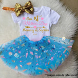 Tutú Plumas Niñas Colores Falda Ballet Disfraz OF357