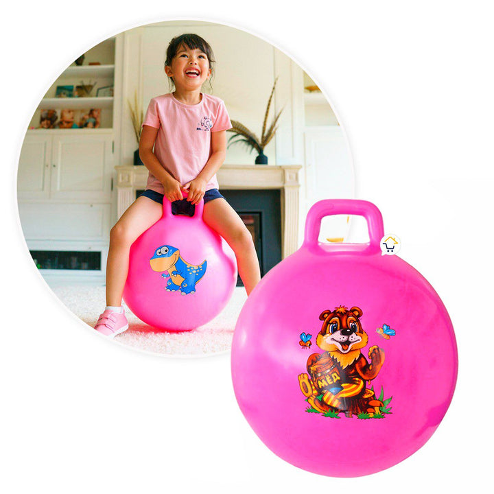 Pelota Saltarina Inflable Agarradera juguete Montable Infantil GM2201