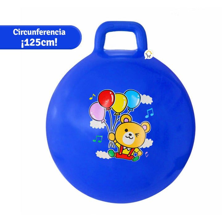 Pelota Saltarina Inflable Agarradera juguete Montable Infantil GM2201