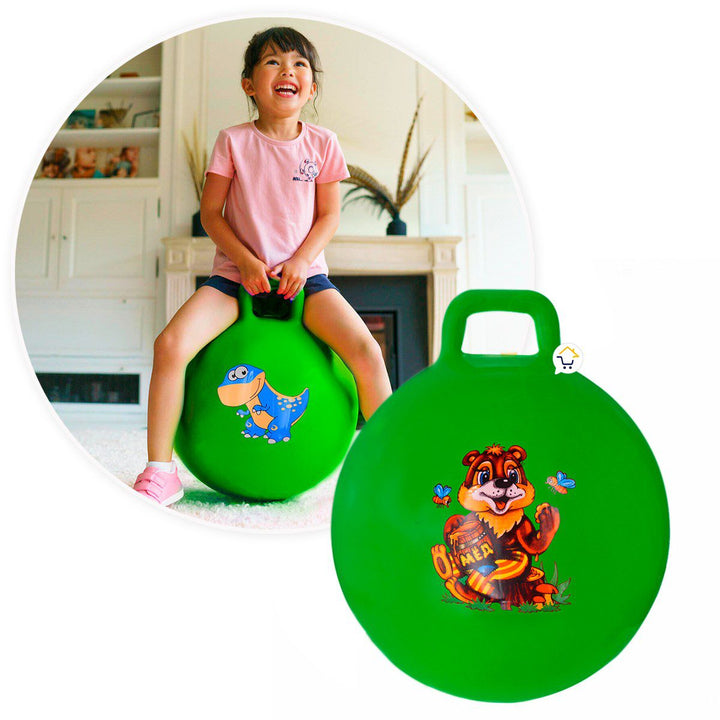 Pelota Saltarina Inflable Agarradera juguete Montable Infantil GM2201