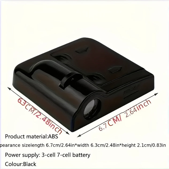 Luces de Proyección de Bienvenida para Coche Personalizadas Dos Piezas/Conjunto, Conjunto de Cuatro Luces de Bienvenida sin Batería, Todos los Diseños se Pueden Personalizar Según Preferencia Individual, Adecuado como Regalo para Diversas Fiestas