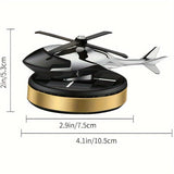 Diseminador de fragancia para avión con energía solar, con un aroma que dura mucho tiempo - Decoración premium con temática de avión para coche, hogar, oficina - Regalo perfecto para cumpleaños, Halloween o reuniones, decoración de avión, solución de fra