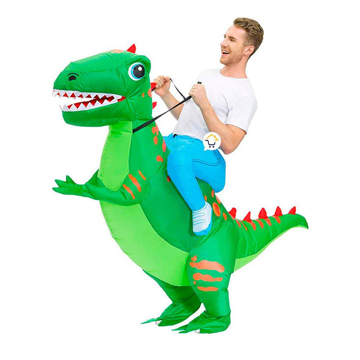Disfraz De Dinosaurio T-rex Inflable Montable Adulto y Niño Halloween C2012