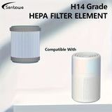 1pieza EJ-JHQ01 Compatible Filtro HEPA de grado H13, Filtro de carbón activado previo para purificación de aire de toda la casa - Captura humo de segunda mano, polvo y formaldehído, eliminación de olores de mascotas, material HEPA, control de olores de m