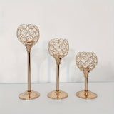 Juego de 3 Portavelas de Cristal Antiviento - Perfecto para Navidad, Cenas de Halloween y Decoraciones de Boda, Accesorios Ideales para Exhibición en Mesa y Fiestas (Velitas No Incluidas), Mejor para el Día de Acción de Gracias