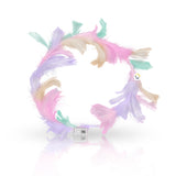 Corona Plumas Aureola Ángel Halo Luz Led Disfraz TRS183