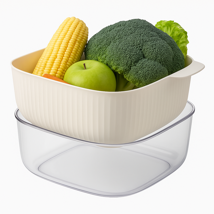 Cesta con Escurridor Para Alimentos