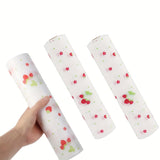 3 Rollos de Forro para Armarios con Diseño Floral, Adecuados para Gabinetes de Cocina, Almohadillas para Cajones, Tapetes para Mesa y Nevera