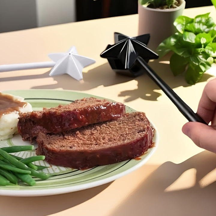 2pcs Varitas Mágicas Salero y Pimentero - Recargables, Dispensador de Especias con Agujeros para Vertido Fácil - Perfecto para Decoración de Cocina y Comedor (Negro+Blanco)