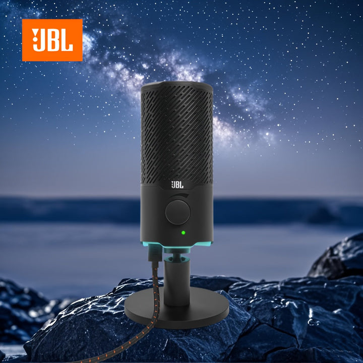 Quantum Stream Micrófono USB, Diseñado para Streaming, Grabación y Gaming con Silencio Fácil, Control de Volumen y Montaje Universal