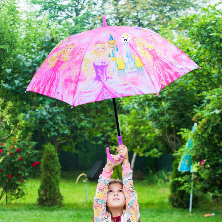 Sombrilla Paraguas Automático Infantil Princesas Silbato SPA01