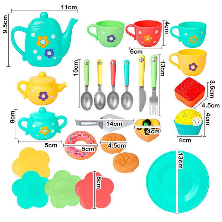Set Fiesta De Té Accesorios Cocina Juguete Didáctico Infantil HY685