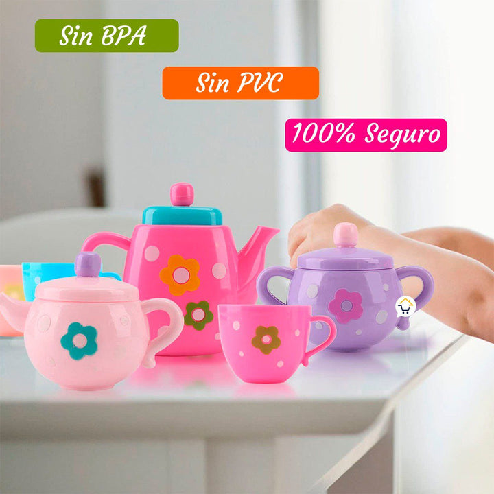 Set Fiesta De Té Accesorios Cocina Juguete Didáctico Infantil HY685