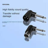 Adaptador XLR macho a hembra, adaptador de 6.35 mm hembra a XLR macho de 3 pines, conector para micrófono y altavoz