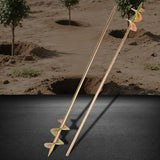 2 Piezas de Broca para Jardinería Resistente - 7.19 Metros, Material Metálico Anticorrosivo Duradero, Diseño Ergonómico en Espiral, Fácil y Eficiente, Ideal para Plantación y Cultivo de Semillas, Imprescindible para Entusiastas del Jardín