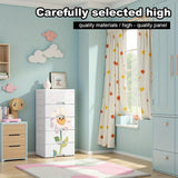 1 pieza de organizador de armario de pared y gabinete de almacenamiento con 5 capas, gabinete de cajones de plástico con ruedas, adecuado para oficina, baño, hogar, ensamblaje fácil, gabinete de almacenamiento de armario rodante - Muebles impermeables