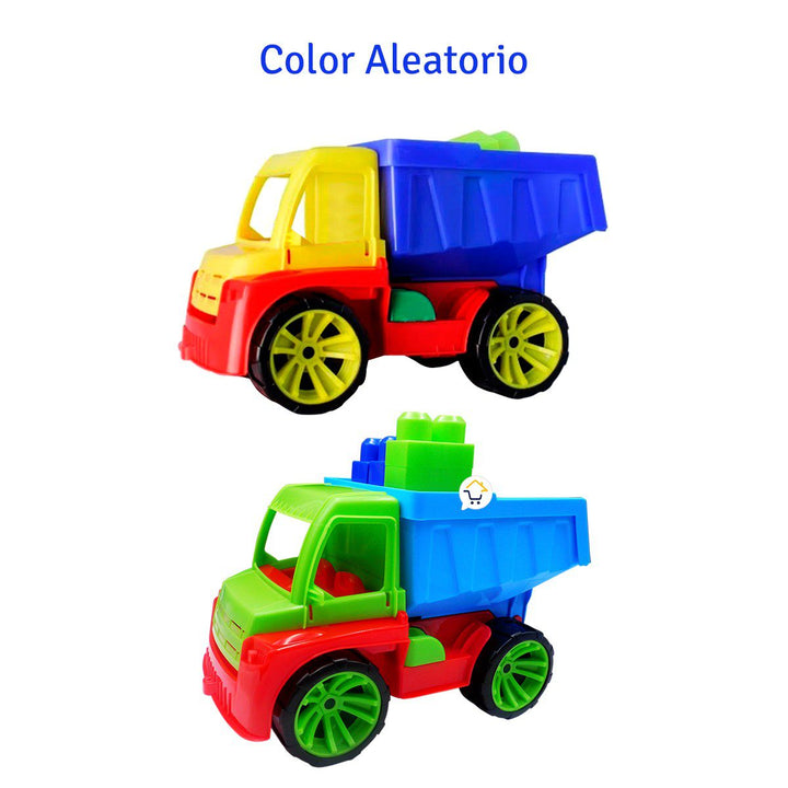 Camión Volqueta Construcción Volco Con bloques Armables Niños PF720