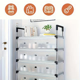 Estante de zapatos de 7 niveles, capacidad para 18-21 pares, estructura metálica a prueba de polvo con material PP, almacenamiento que ahorra espacio para el hogar, dormitorio y pasillo, uso interior, ensamblado, organizador de almacenamiento de zapatos