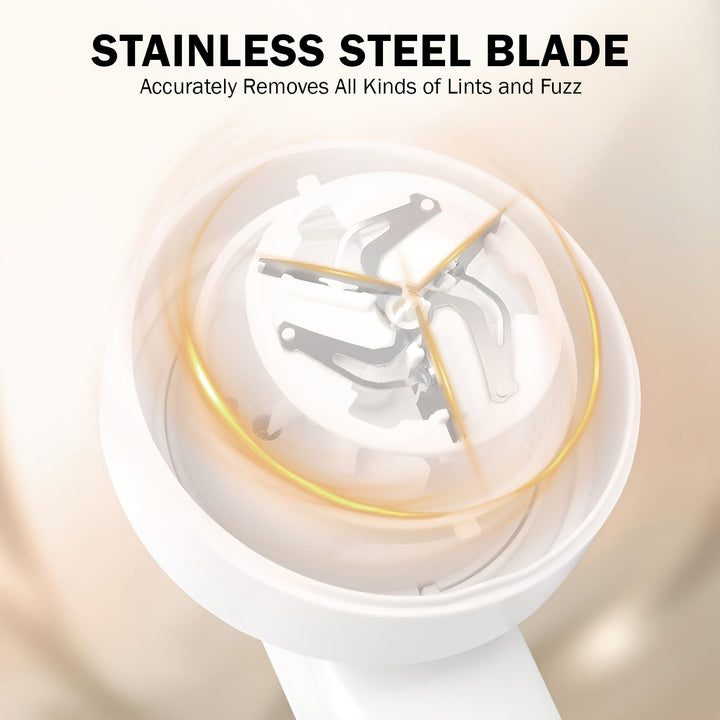 Extracción de pelusa eléctrica portátil recargable, potente pelusa cortadora para ropa, muebles, alfombras, carga USB, incluye cepillo de limpieza, estuche de viaje, extracción rápida de pelusa para ropa de invierno.