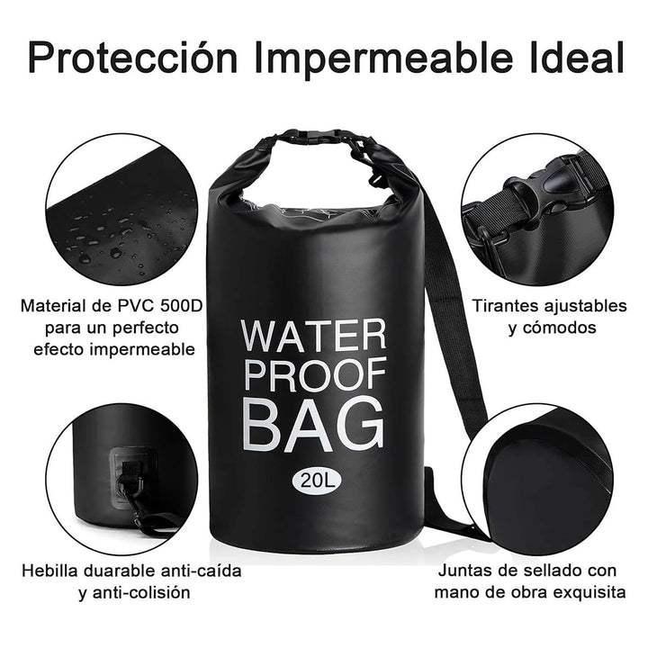 Bolso Impermeable 20L Ocean Pack Deportes Mochila Pesca Water proof BAG FY-06