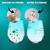 Filtra Agua de Grifo Ajustable con Doble Modo y Dispensador de Burbujas - Sistema Montado en Plástico que Elimina Cloro, Olores e Impurezas para Mejorar el Sabor y Calidad del Agua, Ideal para Fregaderos, Accesorio Moderno para Cocinas, Diseño Compacto