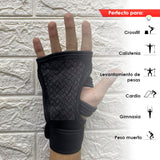 Guantes Calleras Unisex Muñequeras Gimnasio Pesas Gcunx