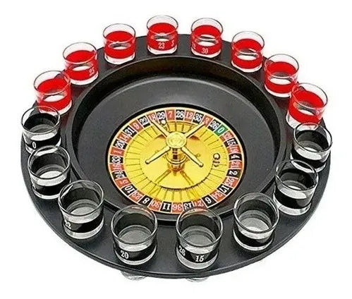 Ruleta De Shots Juego Mesa 16 Copas Juego De Fiesta Bebidas