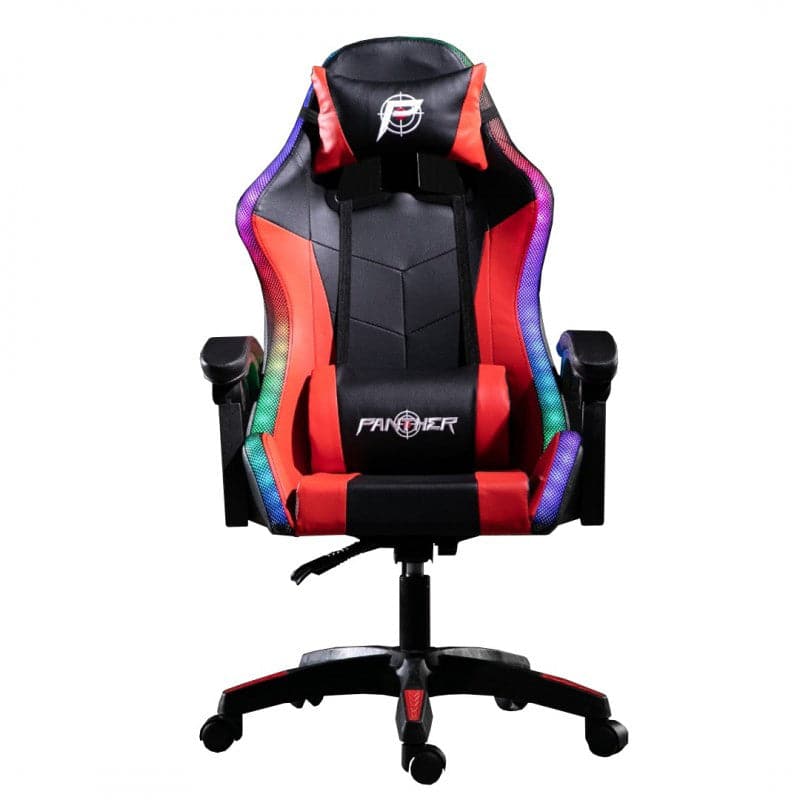 Silla Gamer Con Luz Led RGB y Control Remoto Marca Panther AL1230