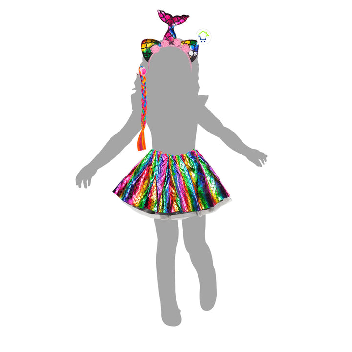 Disfraz Sirena Accesorios Halloween Niñas Fiesta de Disfraces TP346