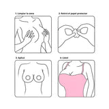 Cubre Pezón Pezoneras Invisible Silicona Adhesivo Para Pechos Senos 204-H