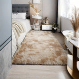Alfombra de Área Esponjosa Beige Claro de Lujo - Suave, Peluda, Esponja de Alta Elasticidad, Base Antideslizante, Perfecta para Dormitorio, Sala de Estar o Debajo de la Mesa de Café - Decoración de Estilo Nórdico para el Hogar