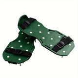 Un par de zapatos de jardín con clavos de 4.19 cm, ventiladores de césped de plástico y hierro resistentes, puntas de resina epoxi autoequilibradas para césped suelto y corte de pasto, herramientas manuales de jardinería, calzado robusto para exteriores,