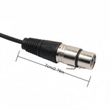 Cable de micrófono XLR profesional Xingzhaotong, conector de audio macho a hembra de 3 pines, forma redonda, sin batería, conector fiable de enchufar y listo para usar para sistemas de PA y micrófonos