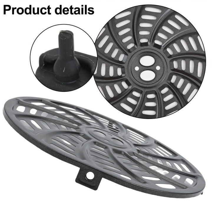 Plato de Parrilla para Freidora de Aire Gourmia de 6QT - Compatible con los Modelos GAF698 y GAF686, Revestimiento Antiadherente Duradero, Ideal para Asar Verduras, Carnes y Papas Fritas, Utensilio de Cocina Circular