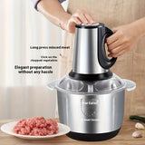 Molino de carne y licuadora multifunción para el hogar, adecuado para mezclar carne picada y verduras, ideal para uso doméstico y comercial, diseño conveniente.