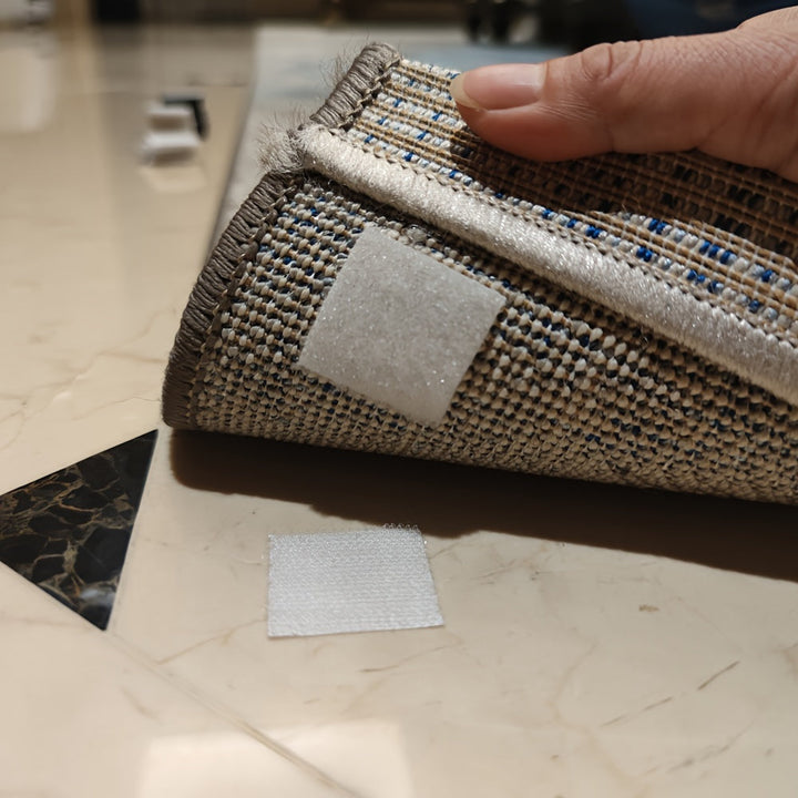 20 Pares (40 piezas) Nueva Cinta Antirizado de 30mm para Alfombras, Sujeta la Alfombra, Sofá y Sábanas en su Lugar y Mantiene las Esquinas Planas, Sujeta Antirizado para Alfombras