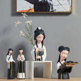 Jarrón Decorativo de Estilo Antiguo de la Dinastía Tang China para Banquete de la Corte Femenina, Hanfu Lindo para Sala de Estar y Entrada, Regalo de Halloween, Regalo de Navidad
