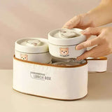 Juego de 5/4/3 Recipientes para Alimentos de Acero Inoxidable con Tapas, Bolsa para Almuerzo, Contenedores Bento Herméticos, Set de Loncheras para Cocina y Viaje, Regreso a Clases