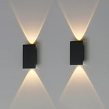 Luz LED para pared, cuerpo de lámpara de aluminio, 2W, voltaje AC85-265V, para interiores, dormitorio o iluminación exterior