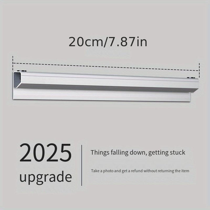 Sistema de portapapeles sin taladro de varios tamaños - Organizador de cocina de aluminio resistente para menús de comida para llevar y recibos - Soporte para tickets de grado comercial para cocinas y oficinas, instalación sin herramientas con flujo de p