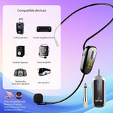 JYX Auriculares inalámbricos recargables con micrófono y amplificador de voz - Carga USB, conector de 3,5 mm, ideal para enseñar, entrenar, fitness, orientación, discursos, karaoke, cantar, mejora del karaoke.