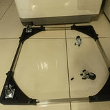 Carro de utilidad ajustable de acero inoxidable y plástico con base de plástico duradera - Organizador de refrigerador y lavadora móvil, carro de almacenamiento rodante de 4 ruedas para cocina, baño, garaje, organización de encimeras, diseño moderno y el