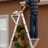 1pc Bandeja de Soporte para Escalera Plegable de Metal de Alta Resistencia - Fácil de Instalar, Multifuncional, Compatible con la Mayoría de Escaleras Estándar para Trabajos en Techo y Canalones, Escalera Plegable