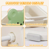 Estantería de Almacenamiento Verde Multinivel para Juguetes con 10 Escenas, Organizador Portátil y Versátil para Libros y Espacio Ahorrador