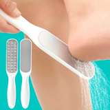 1pc Limpiador de Acero Inoxidable Doble Cara & Lima para Pies - Herramienta Exfoliante Ergonómica para Eliminar Piel Muerta, Talones y Dedos - Cuidado Manual para Pies Suaves (Sin Batería), Superficie Texturizada, Diseño Compacto, Construcción Robusta, I